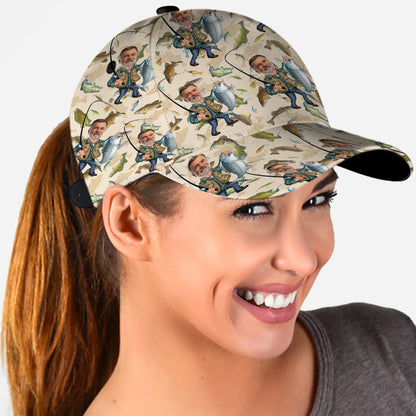 Photo Inserted Funny Fishing - Personalized Fishing Classic Cap