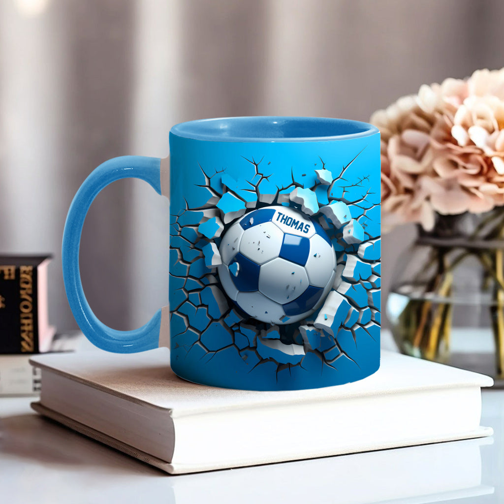 A Great Soccer - Personalized Soccer Accent Mug