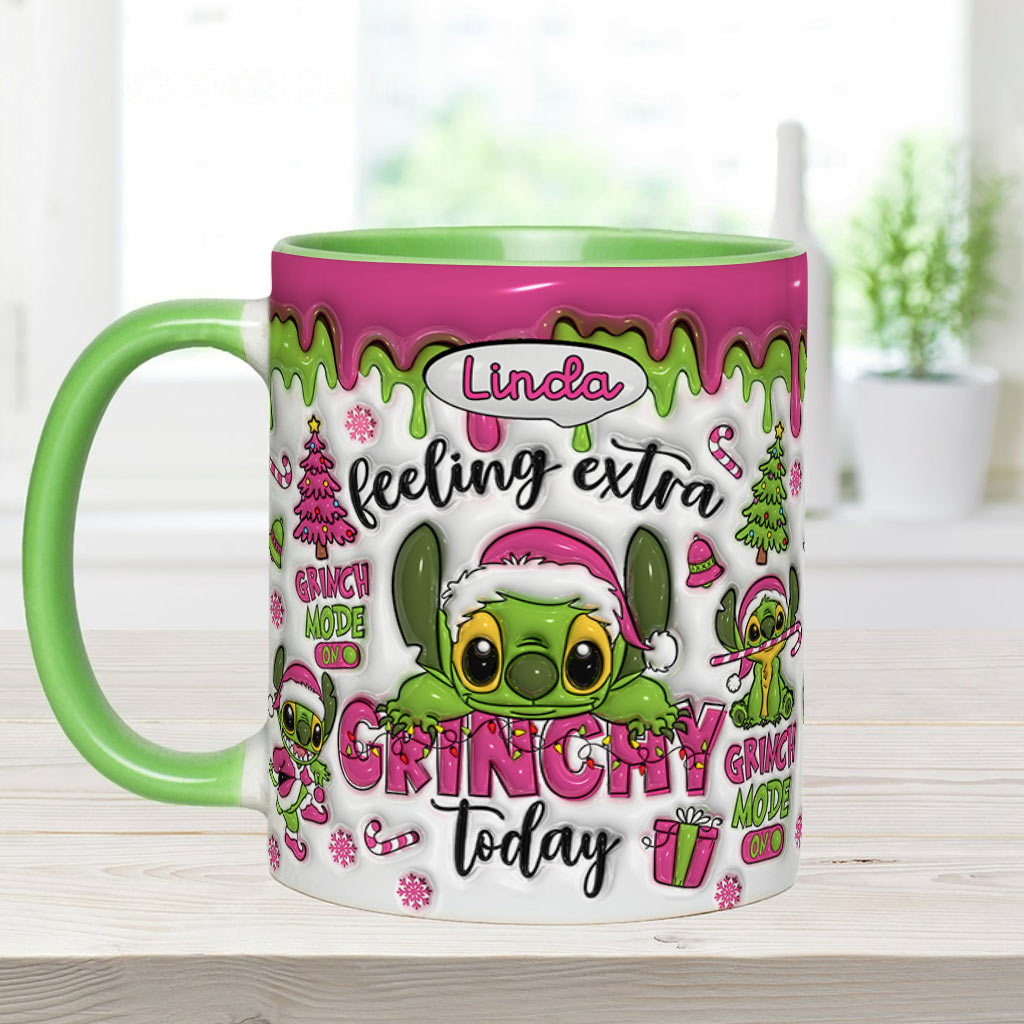 Feeling Extra Grinch Today - Personalized Ohana Accent Mug