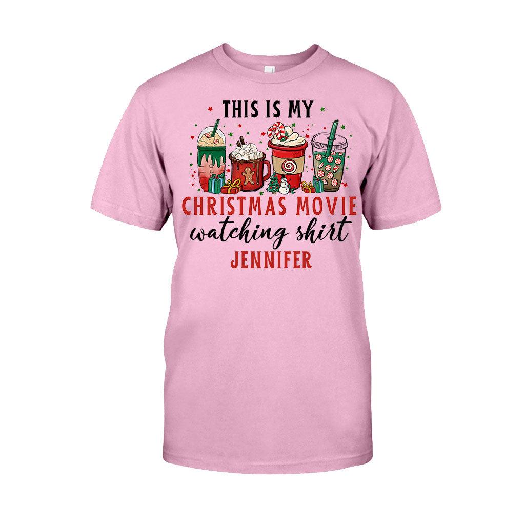 This Is My Xmas Movie Watching Shirt - Personalized Christmas T-shirt And Hoodie