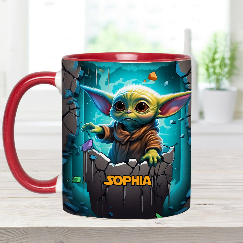 The Galaxy - Personalized The Force Accent Mug