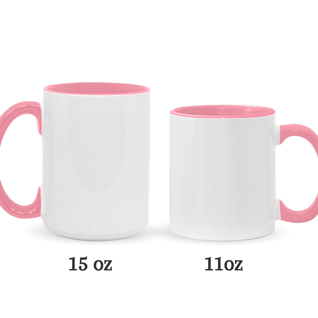 Pink Christmas The Child - Personalized The Force Accent Mug