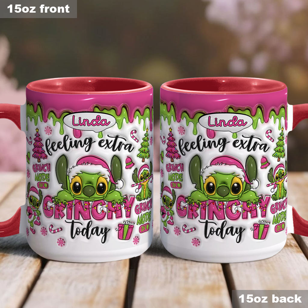 Feeling Extra Grinch Today - Personalized Ohana Accent Mug