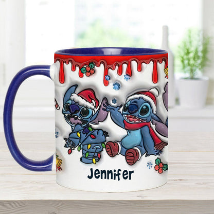 Merry Christmas - Personalized Ohana Accent Mug