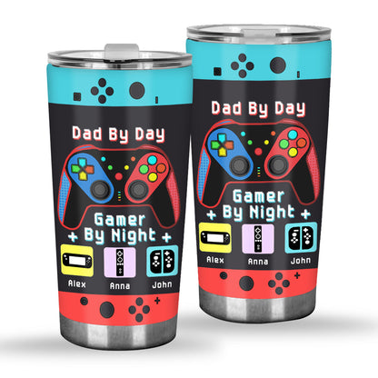 Gamer Dad Like A Regular Dad But Way Cooler - Video Game gift for dad, Gamer - Personalized Tumbler