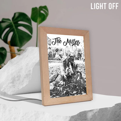 Love Family - Personalized Family Light Photo Frame