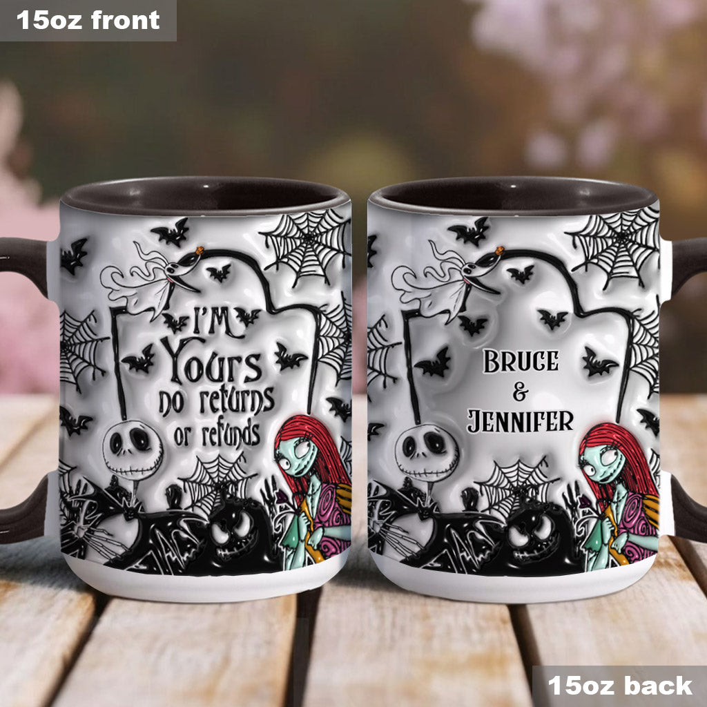 I'm Yours No Returns - Personalized Nightmare Accent Mug