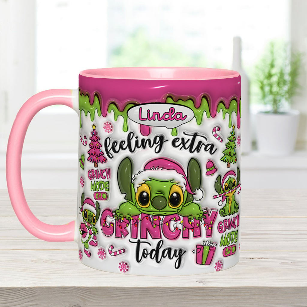 Feeling Extra Grinch Today - Personalized Ohana Accent Mug