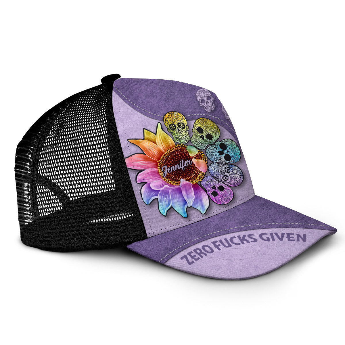 Zero F Given - Personalized Skull Trucker Hat
