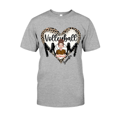 Volleyball Mom - Personalized Volleyball T-shirt And Hoodie