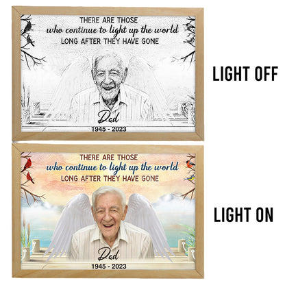 Light Up The World - Memorial gift for loss of - Personalized Light Photo Frame