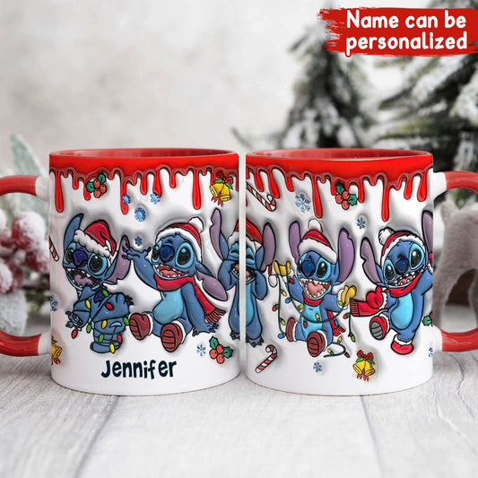 Merry Christmas - Personalized Ohana Accent Mug