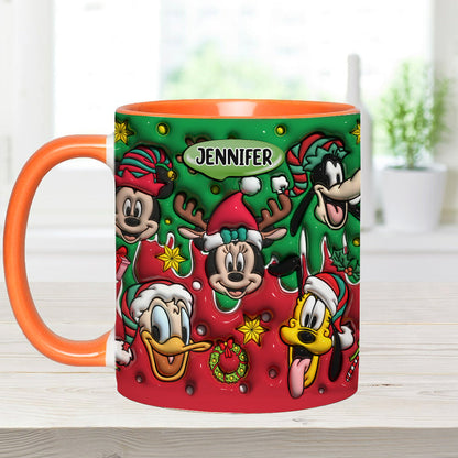 Christmas Is Coming - Personalized Mouse Accent Mug