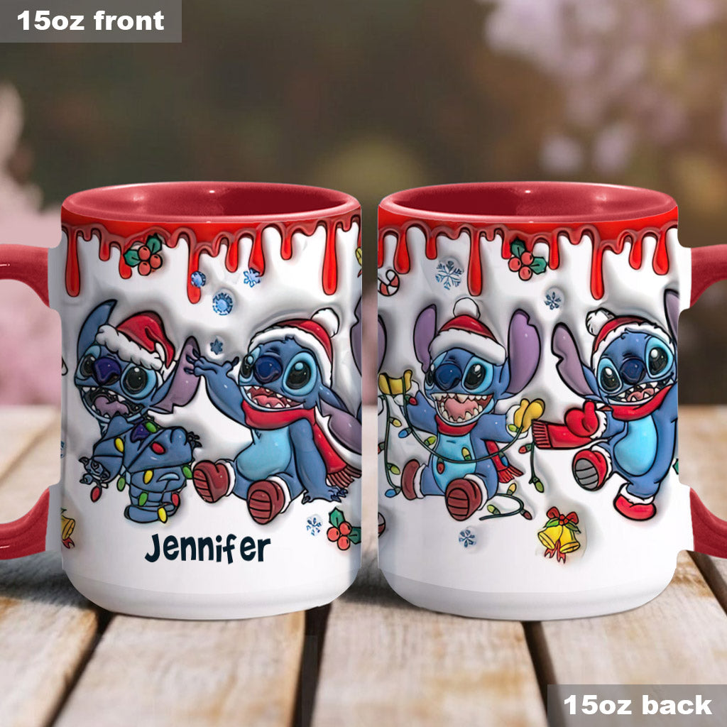Merry Christmas - Personalized Ohana Accent Mug