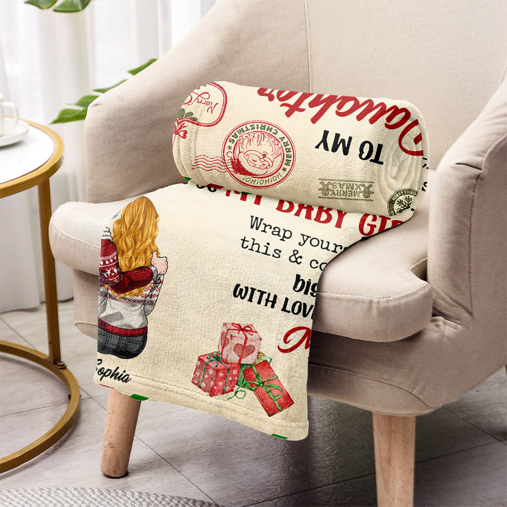 Never Forget That I Love You - Personalized Daughter Blanket