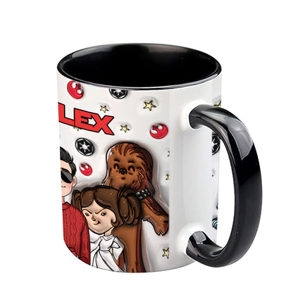 May The Christmas Be With You - Personalized The Force Accent Mug