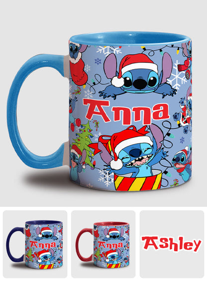Merry Stitchmas - Personalized Ohana Accent Mug