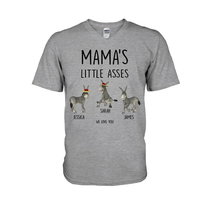 Little Asses - Gift for dad, grandpa, mom, uncle, aunt, grandma - Personalized T-shirt And Hoodie