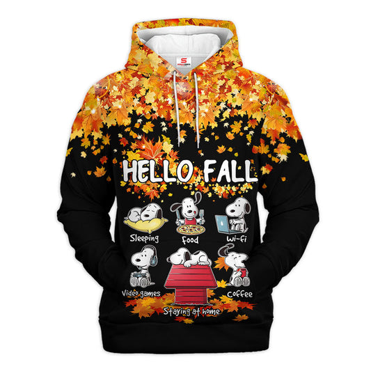 Hello Fall All Over Shirt 0823