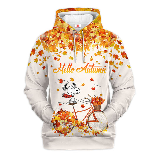 Hello Autumn All Over Shirt 0823