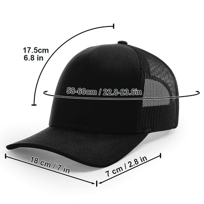 May The Course Be With You - Personalized Golf Trucker Hat (Black Mesh)