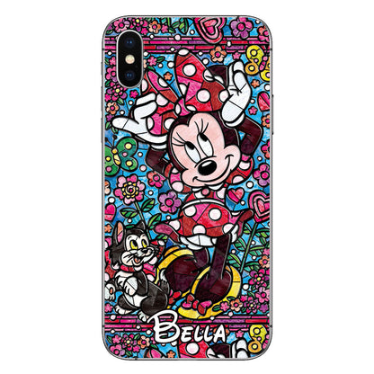 Stained Glass Mouse - Personalized Mouse Phone case