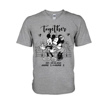 Better Together - Personalized Couple Mouse T-shirt and Hoodie