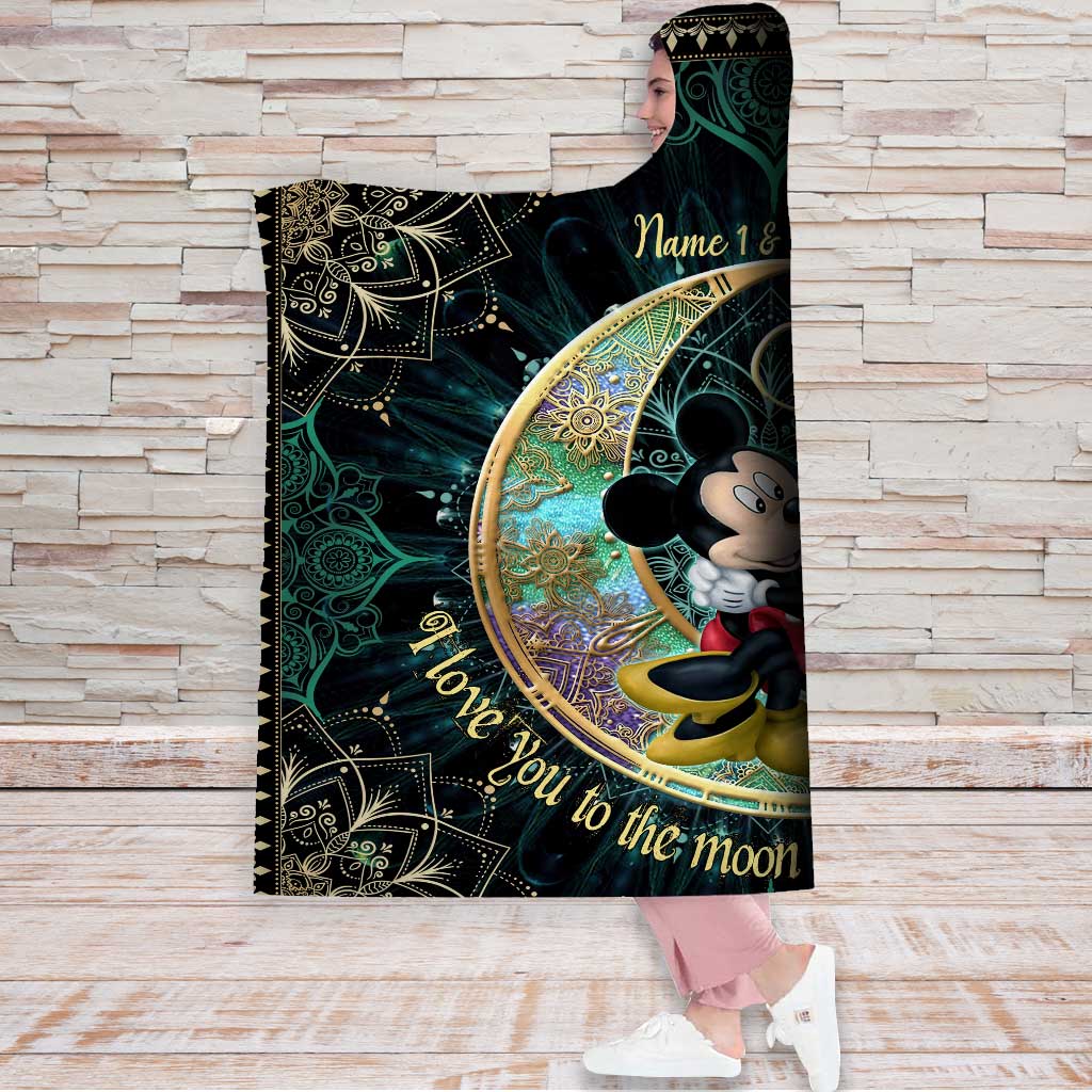 You & Me - Personalized Mouse Hooded Blanket