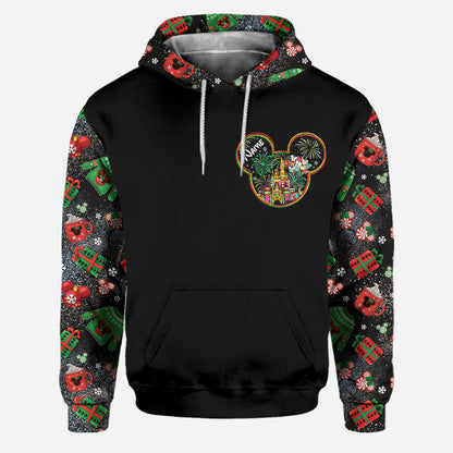 Merry Christmas - Personalized Christmas Mouse Hoodie and Leggings