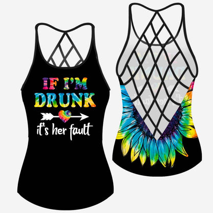 If I'm Drunk It's Her Fault - Bestie Cross Tank Top 062021