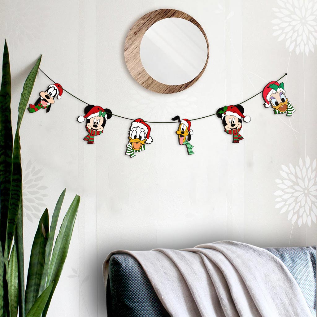 Merry Christmas - Mouse 6 Pieces Garland