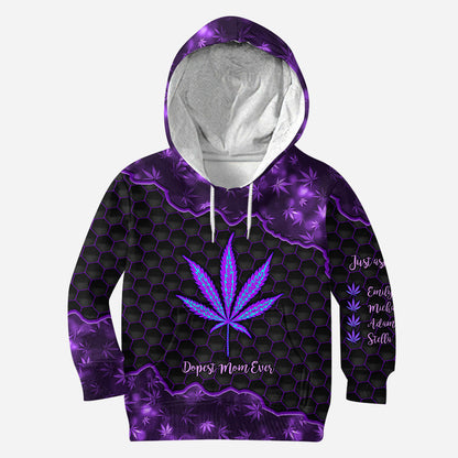 Dopest Mom Ever - Personalized Mother's Day Weed Hoodie and Leggings