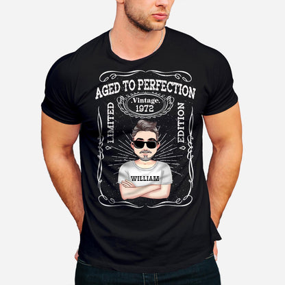 Aged To Perfection - Personalized Birthday T-shirt and Hoodie