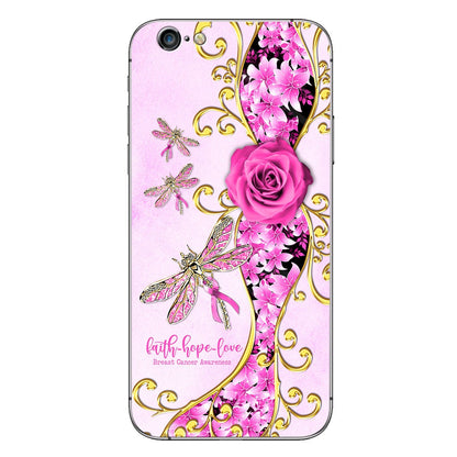 Faith Hope Love Breast Cancer Awareness Phone Case