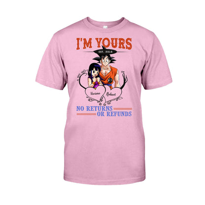 I'm Yours No Returns Or Refunds - Personalized Seven Balls T-shirt and Hoodie