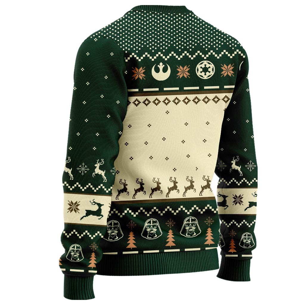 I Don't Do Matching Sweaters - Personalized Christmas The Force Sweater