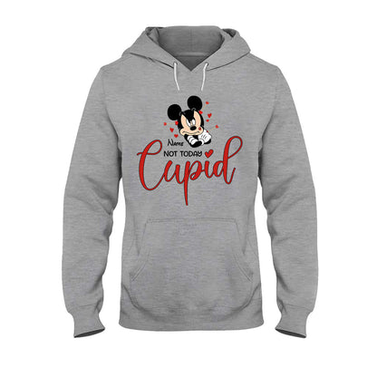 Not Today Cupid - Personalized Valentine Mouse T-shirt and Hoodie
