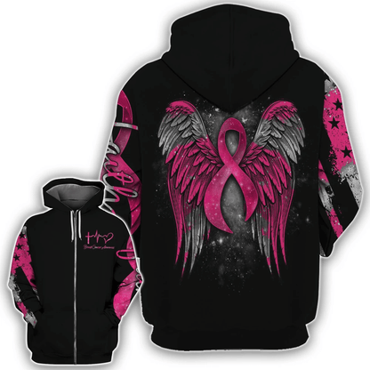 Faith - Breast Cancer Awareness All Over T-shirt and Hoodie 0822