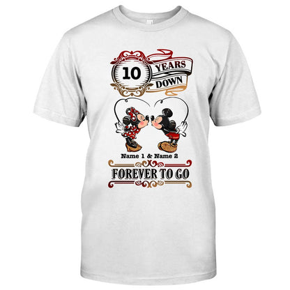 Forever To Go - Personalized Couple Mouse T-shirt and Hoodie