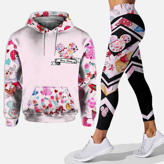 Love Mouse Ears - Personalized Hoodie And Leggings