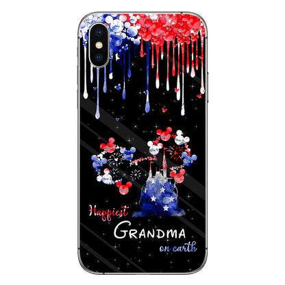 Happiest Grandma On Earth - Personalized Independence Day Phone Case