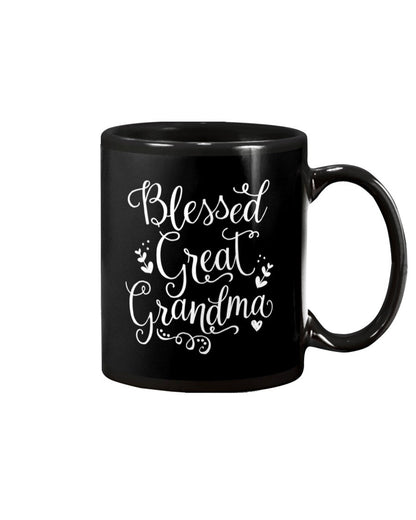 Cute Blessed Great Grandma Grandmother Gift - Grandma Mug 0921