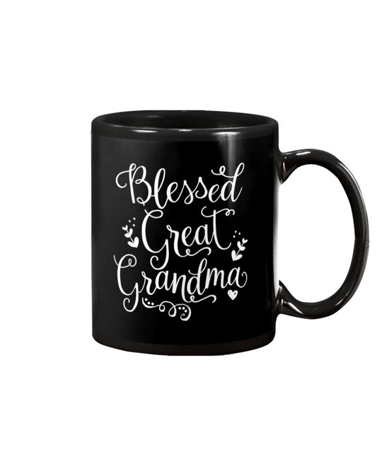Cute Blessed Great Grandma Grandmother Gift - Grandma Mug 0921