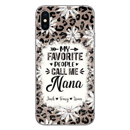Daisy Leopard Grandma - Personalized Mother's Day Grandma Phone Case