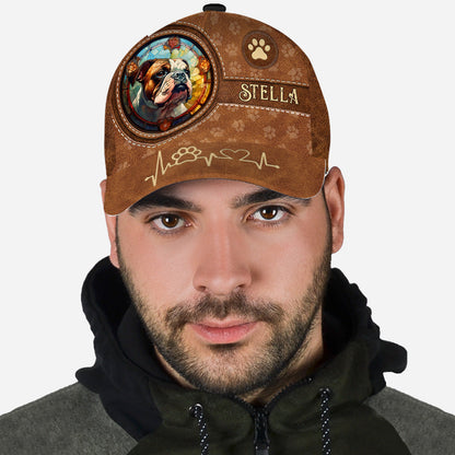 Stained Glass Dog - Personalized Dog Classic Cap