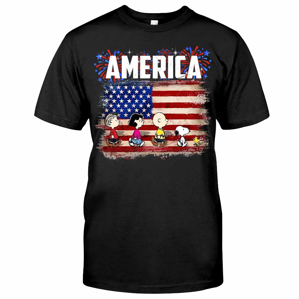 The White Dog - Independence Day T-shirt and Hoodie
