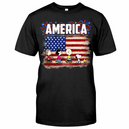 The White Dog - Independence Day T-shirt and Hoodie