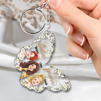 Besties Forever - Personalized Bestie Transparent Keychain