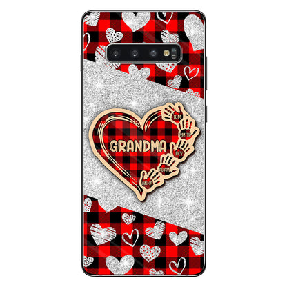 Valentine Heart Grandma - Personalized Grandma Phone Case
