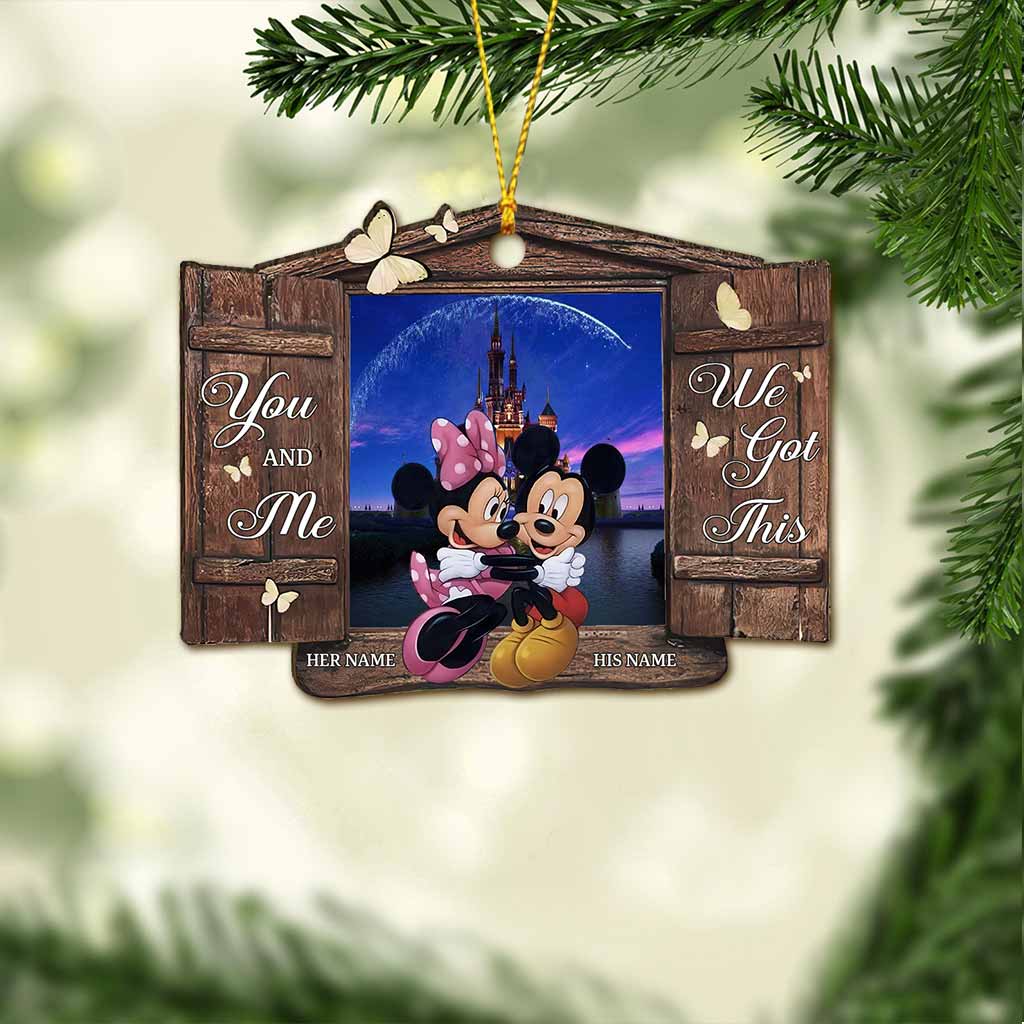I Am Yours - Personalized Christmas Mouse Ornament (Printed On Both Sides)